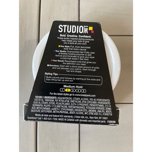 L’OREAL Studio Line overworked hair putty texture matte 1.7 oz NEW - Picture 3 of 3